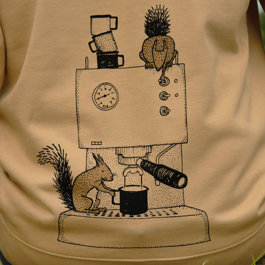 Siebdruck Eichhörnchen auf Pullover