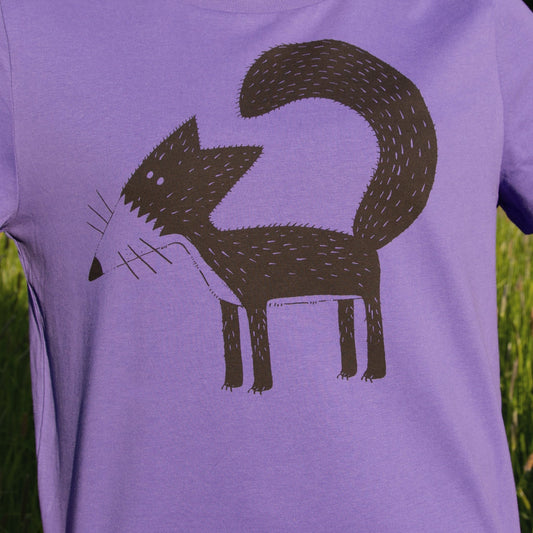 Franzi Fuchs T-Shirt in purple love XS-XXL