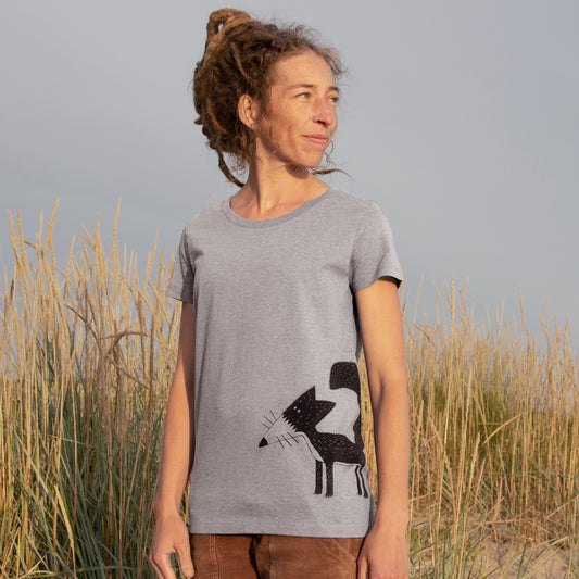 Franzi Fuchs T-Shirt in heather grey M-XL