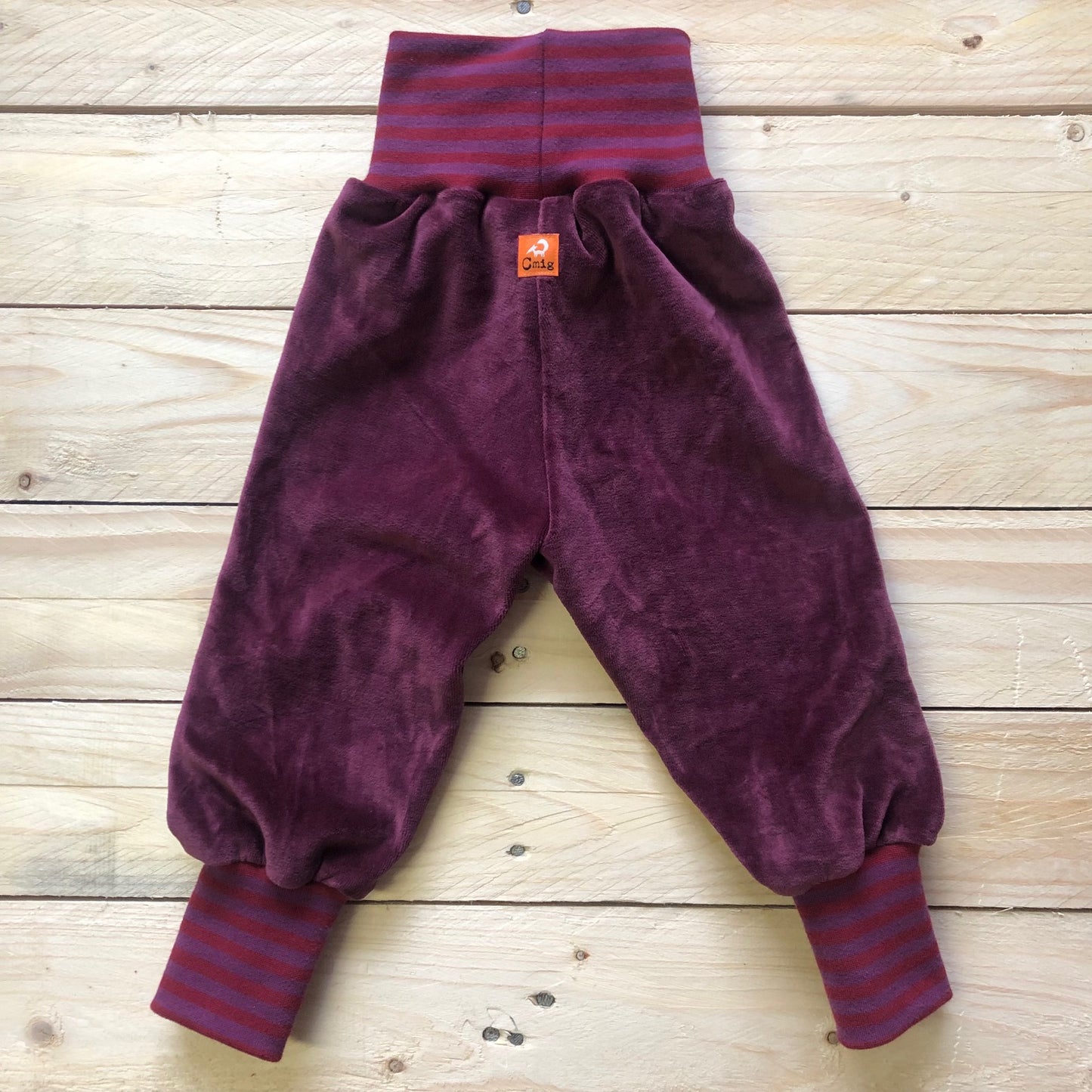 Baby Nickihose in berry / lila-rot 68/74