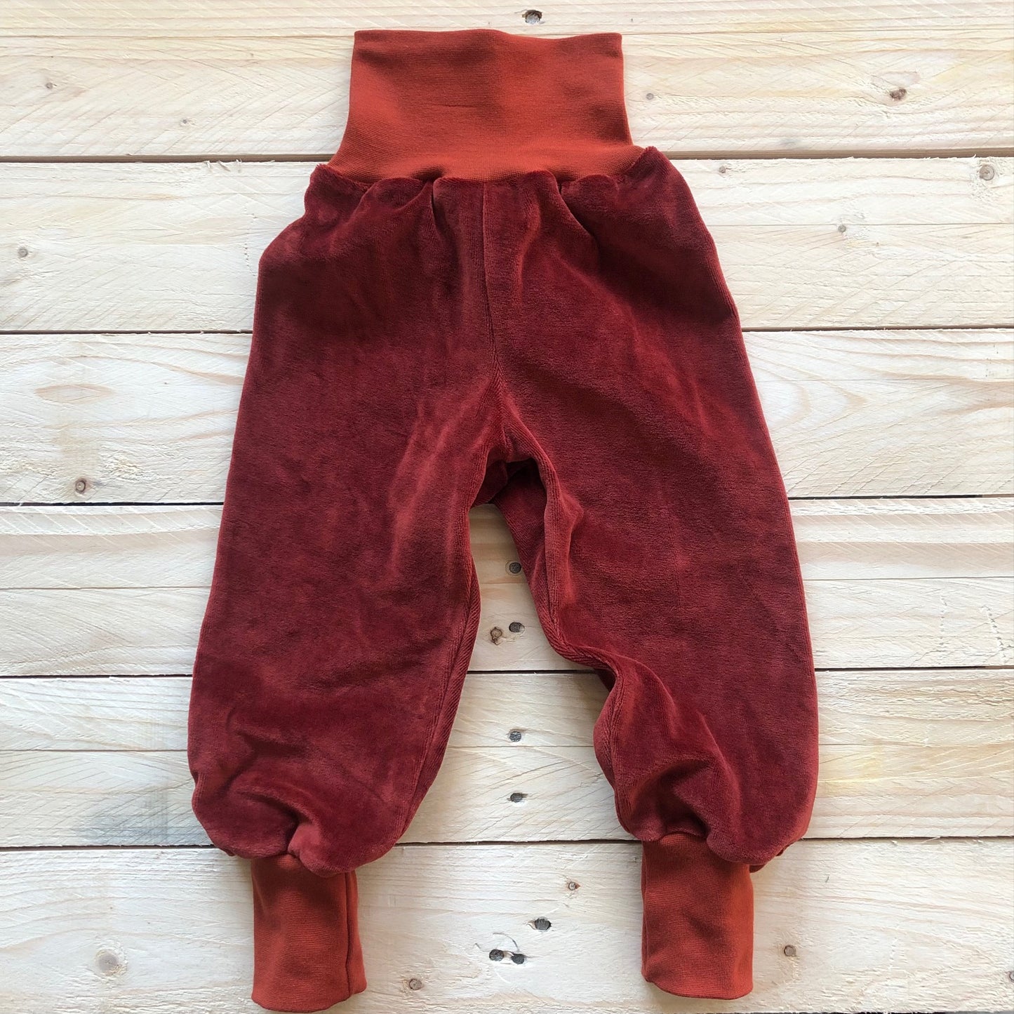 Kinder Nickihose in rost / rostrot 104