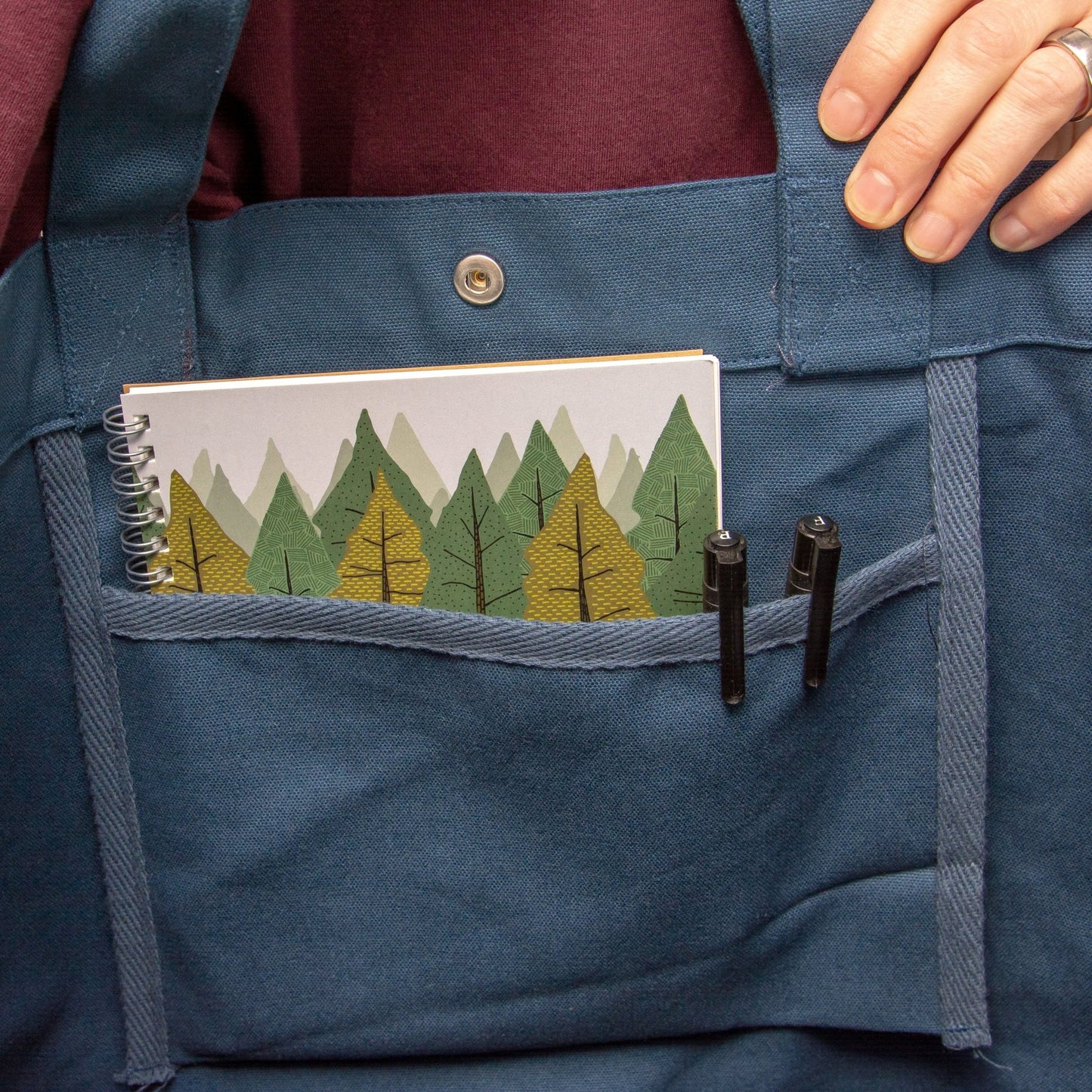 große Tasche Franzi Fuchs in deep teal