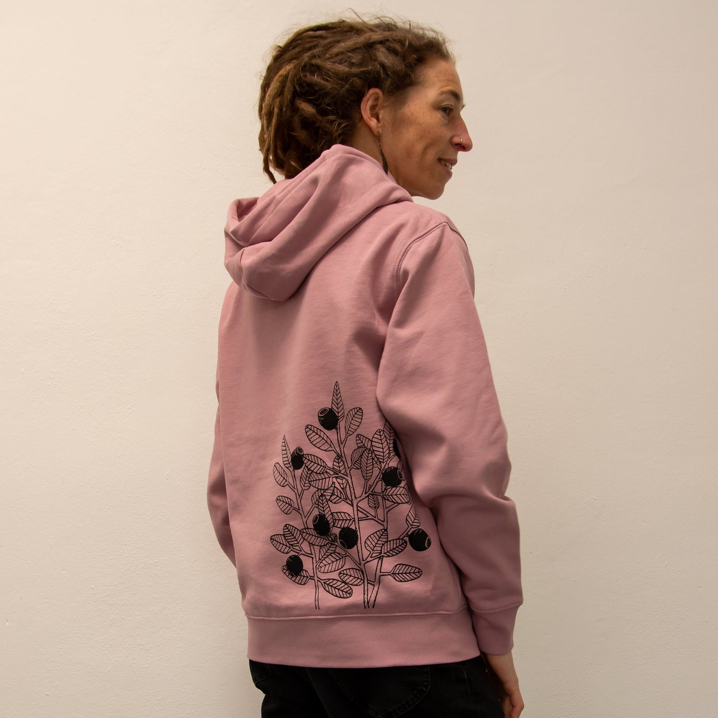 unikat Blaubeer Hoodie unisex in Lilac Dream XS