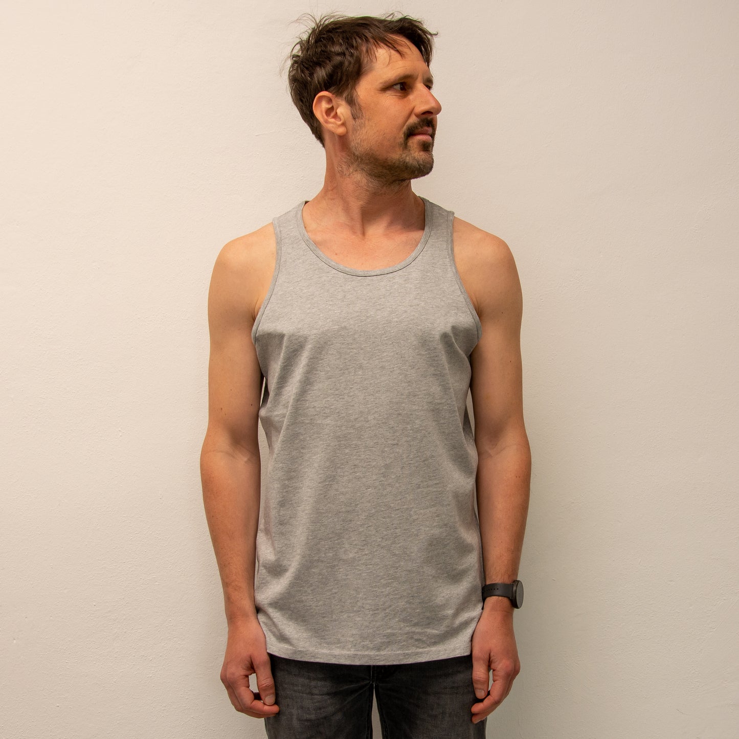 unikat Blaubeeren Tank Herren in Heather Grey M