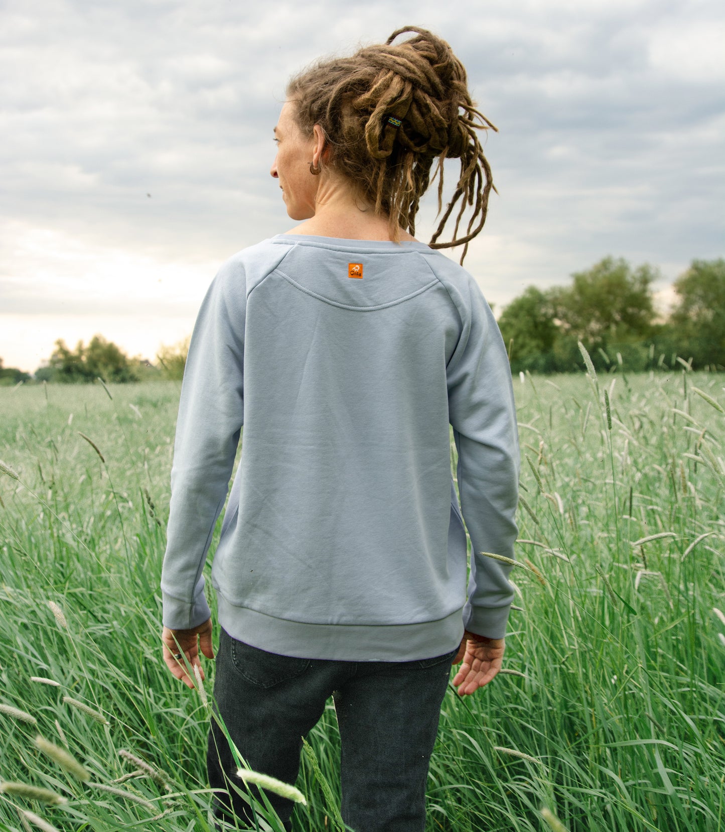Waldblumen Pulli in serene blue S-XXL