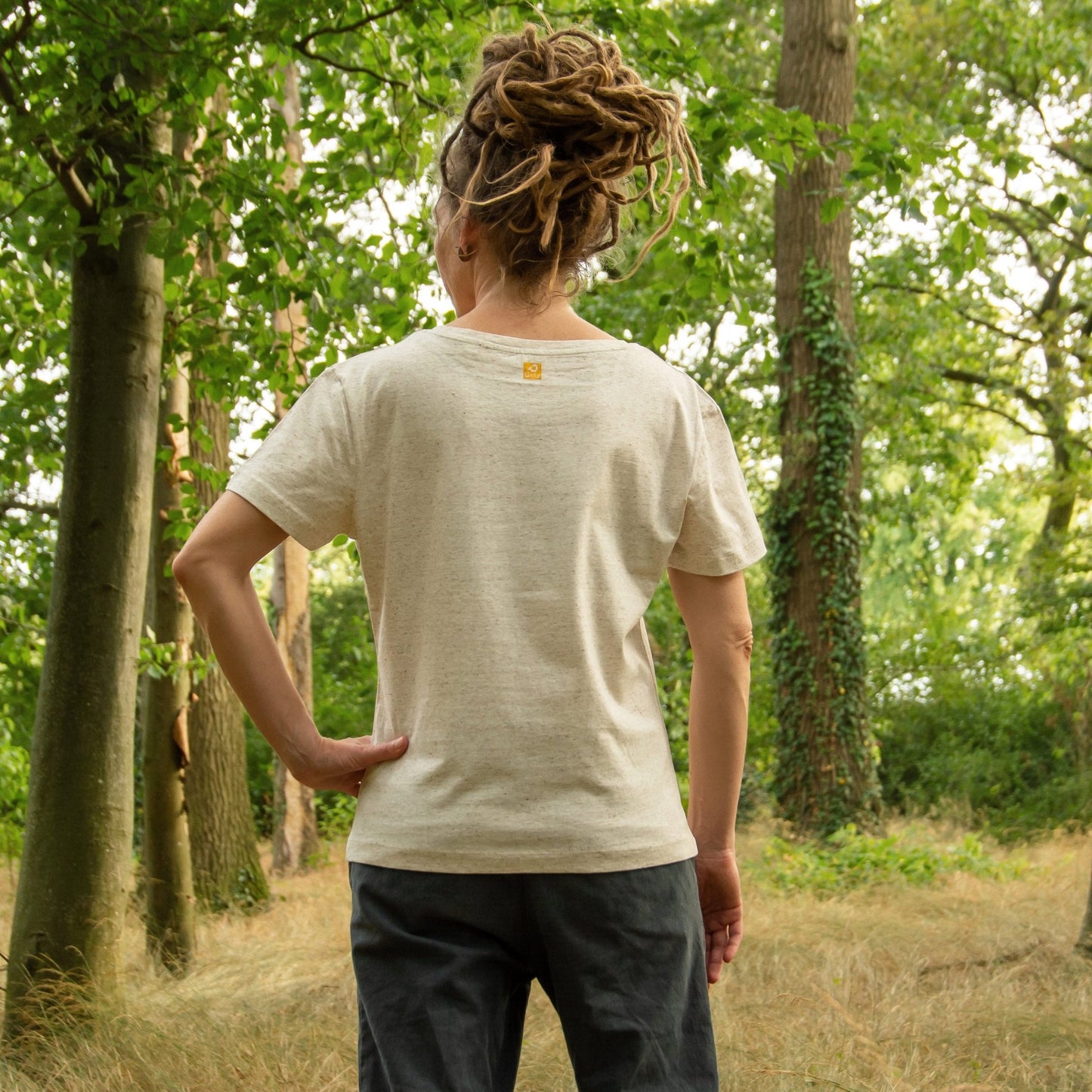 B-Ware Erle mit Elster T-Shirt in eco heather S