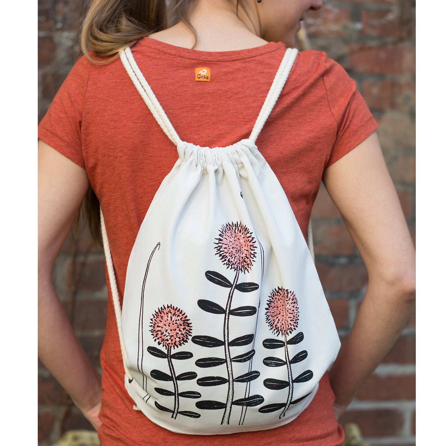 Waldblumen Beutel / Gym Bag in natural raw