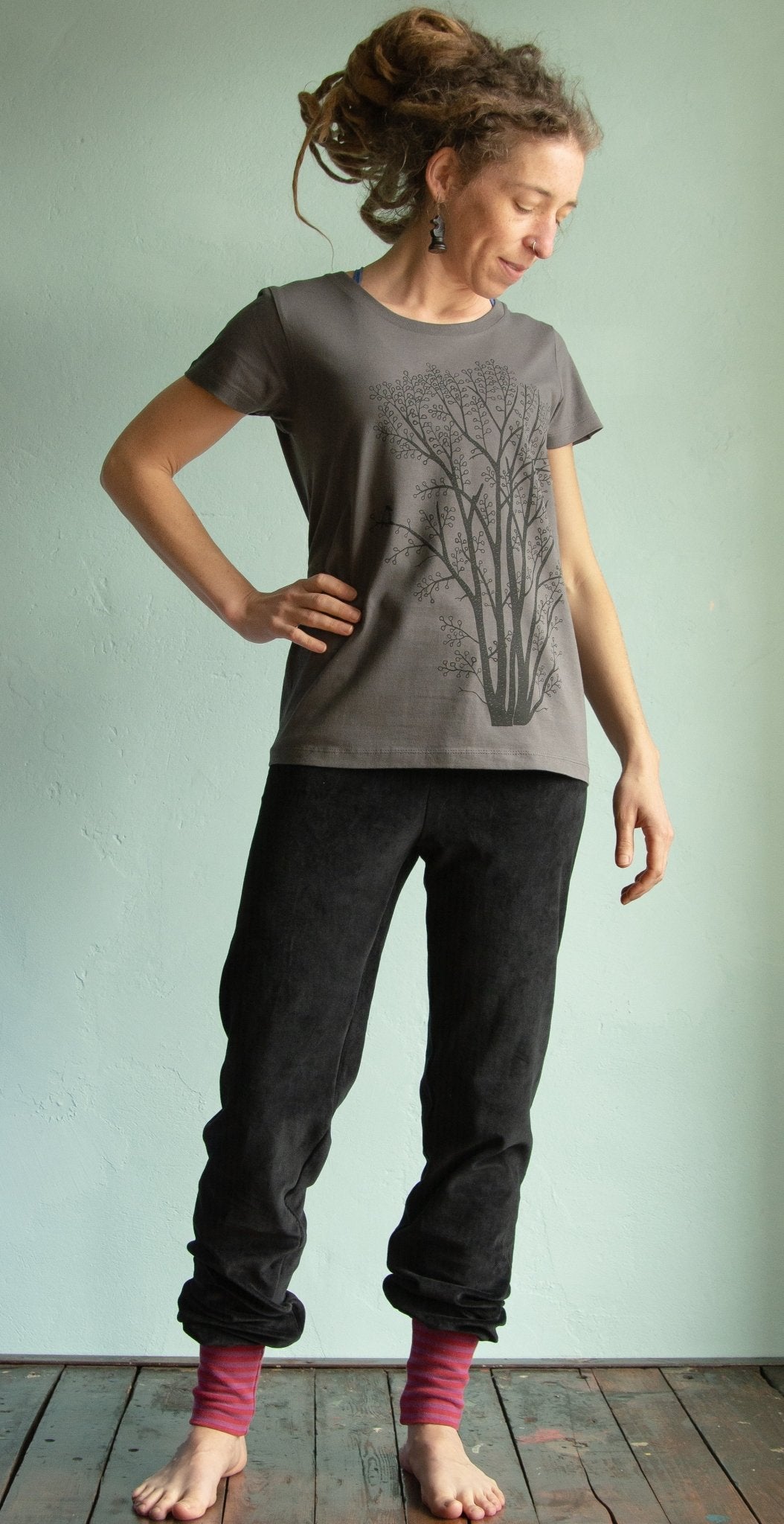 B-Ware Erle mit Elster T-Shirt in anthracite L