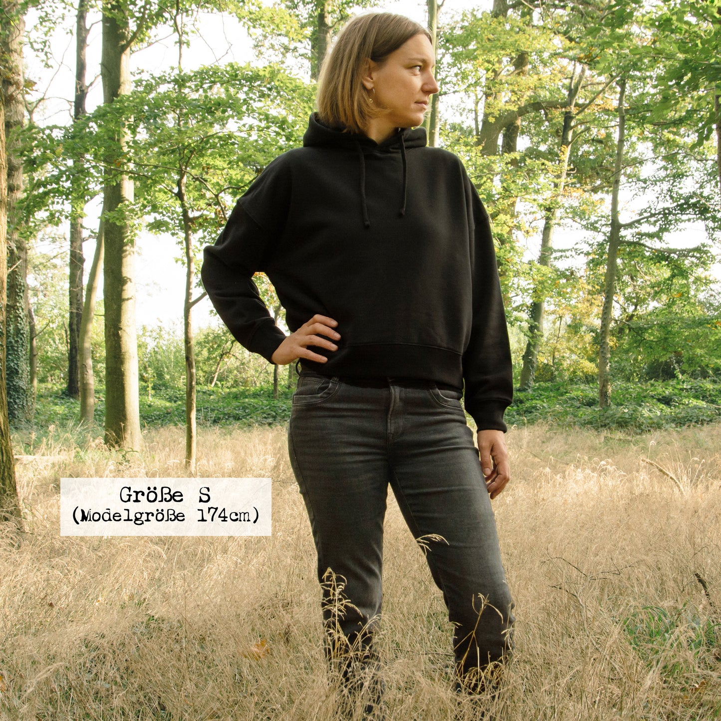 Assel Hoodie in schwarz