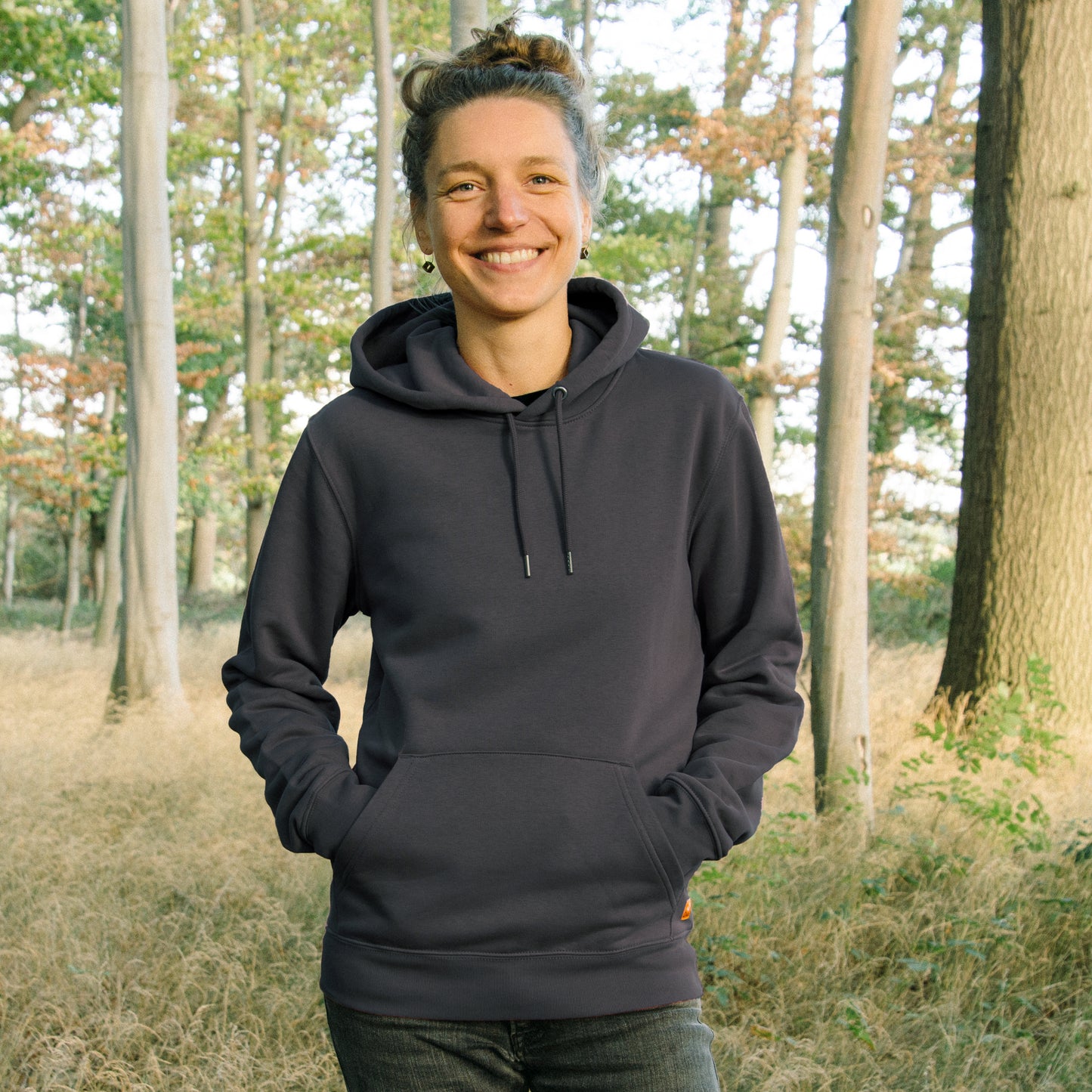 Blaubeer Hoodie unisex in india ink grey XXS - XXL
