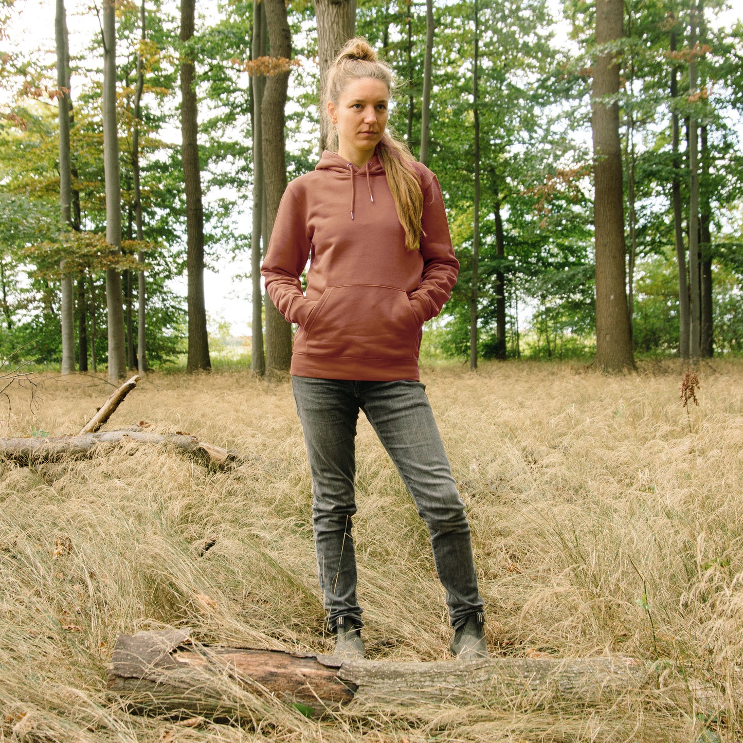 Reisewiesel Hoodie unisex in heritage brown XXS-XXL