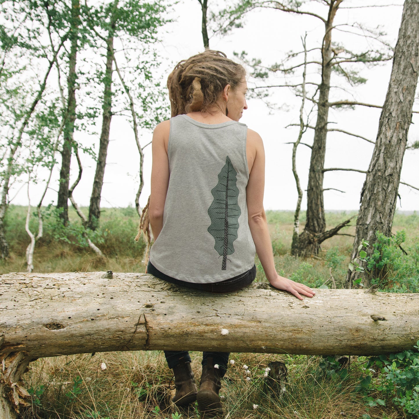 Tanne Tank-Top in heather grey XS-XXL