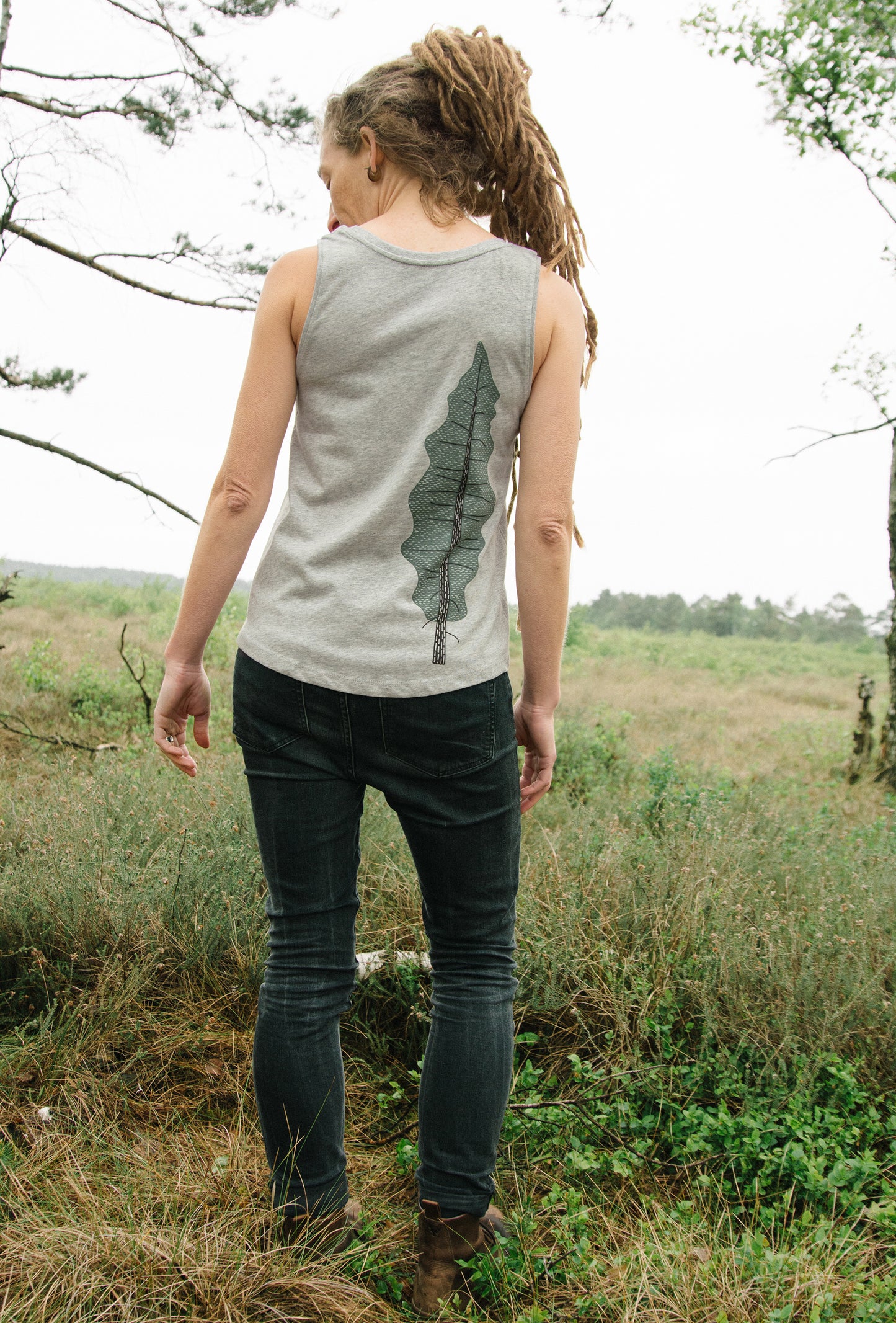 Tanne Tank-Top in heather grey XS-XXL