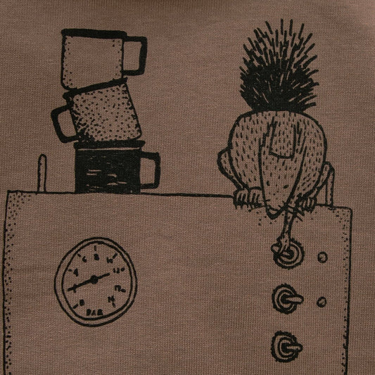 Kaffee-Hörnchen Hoodie in mocha XS-XXL