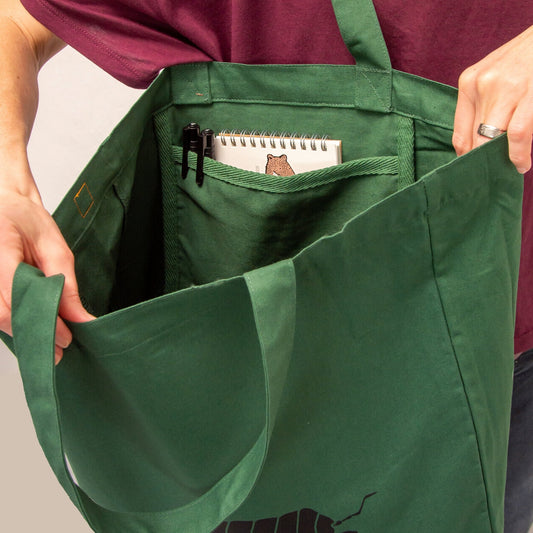 Assel Tasche in bottle green