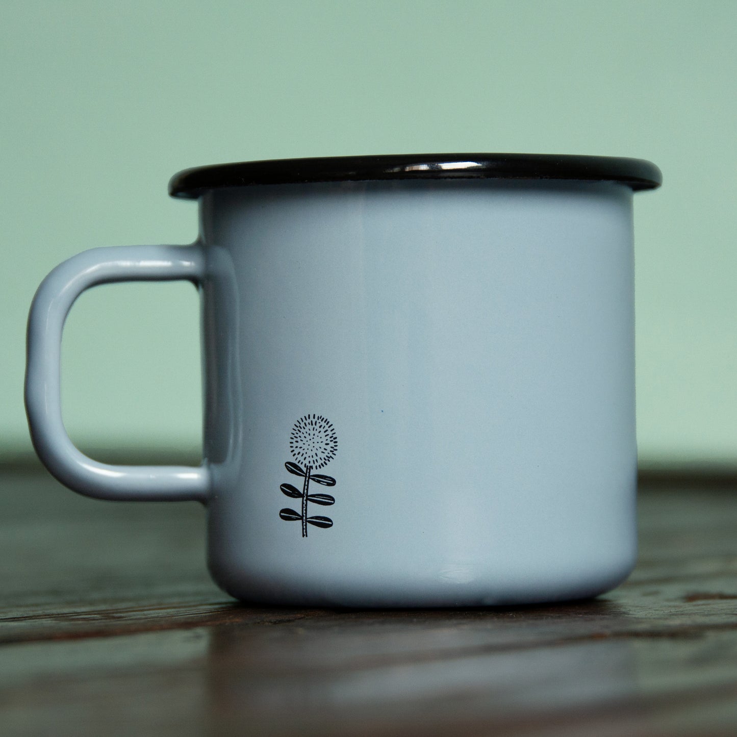 Franzi Fuchs Emaille Tasse in dusty blue