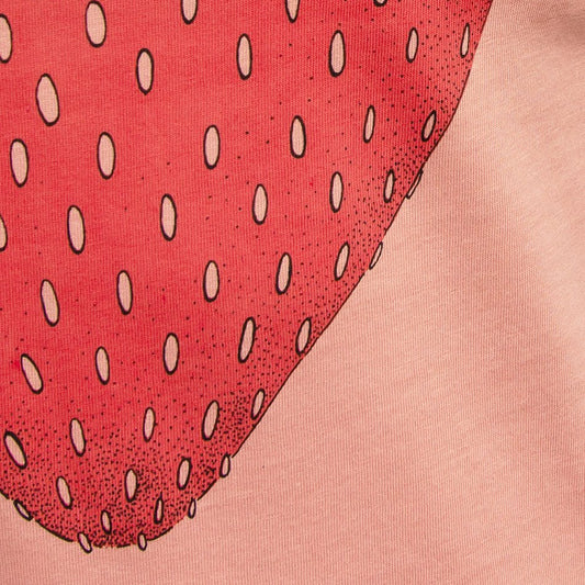 Erdbeer T-Shirt in fraiche peche 98-116, 152/158