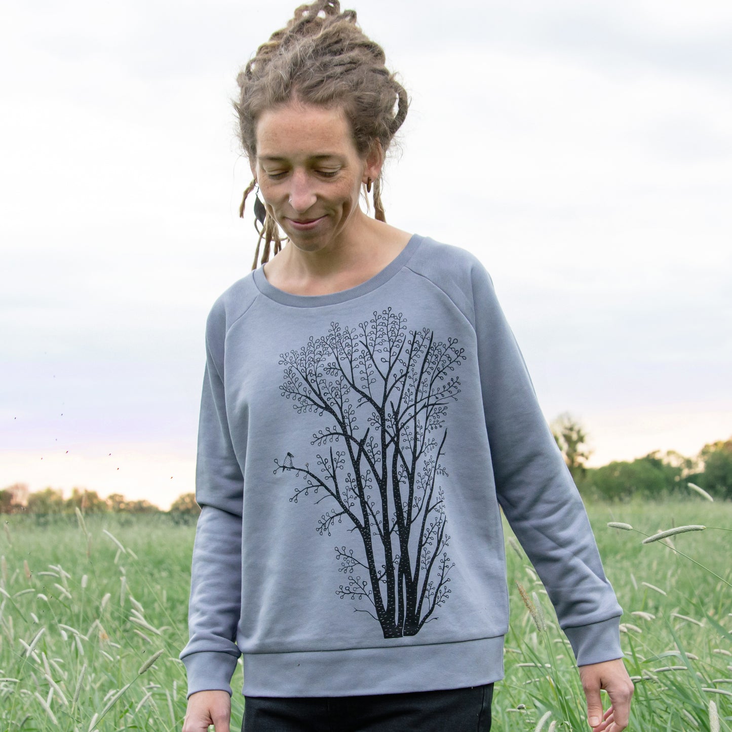 Erle mit Elster Pulli in lava grey XS-XL