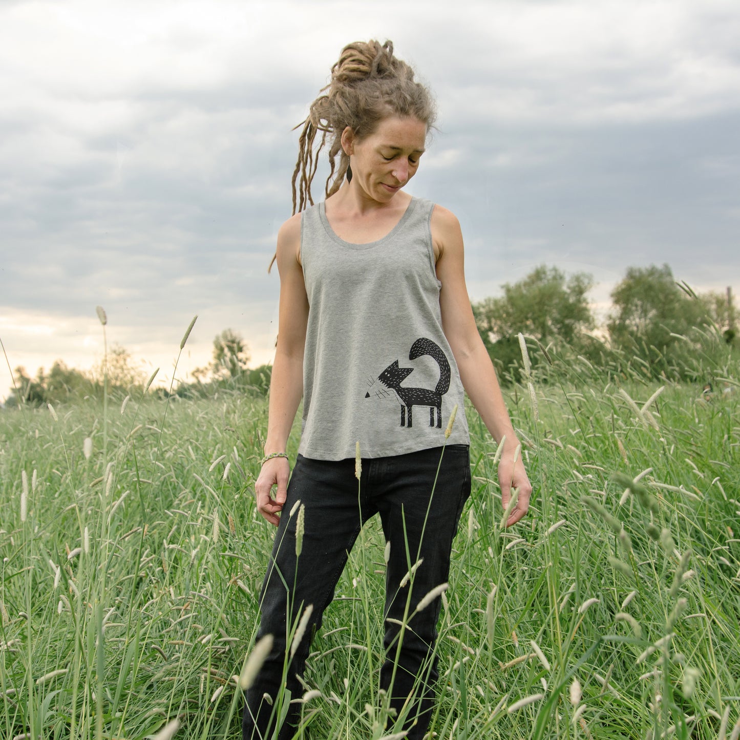 Franzi Fuchs Tank-Top in heather grey XS-XXL