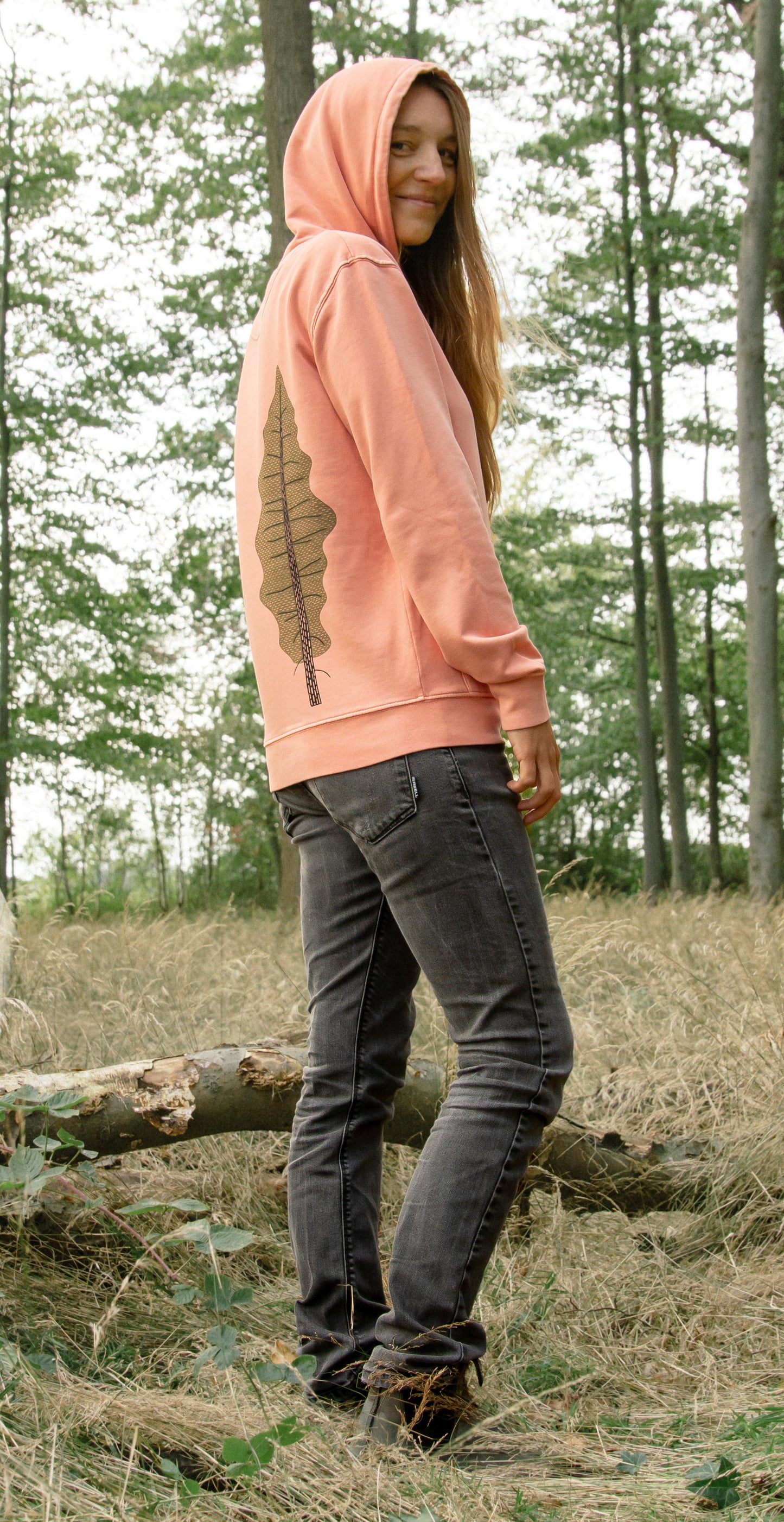 Tanne Hoodie unisex in rose clay XS-XL