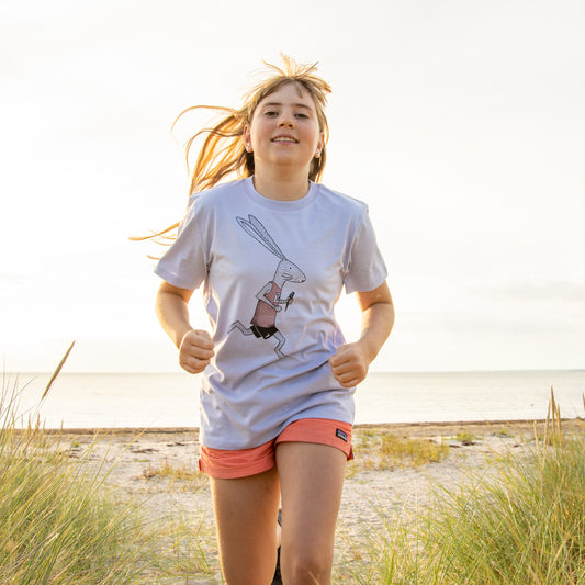 Laufhase T-Shirt in lavender