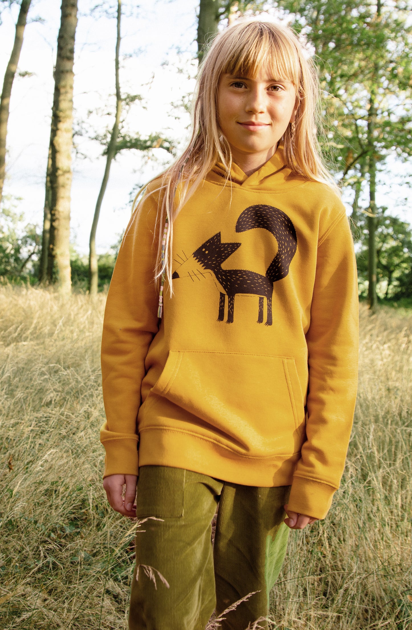 Franzi Fuchs hoodie in ochre
