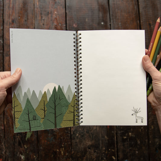 Notizblock Tannenwald A5