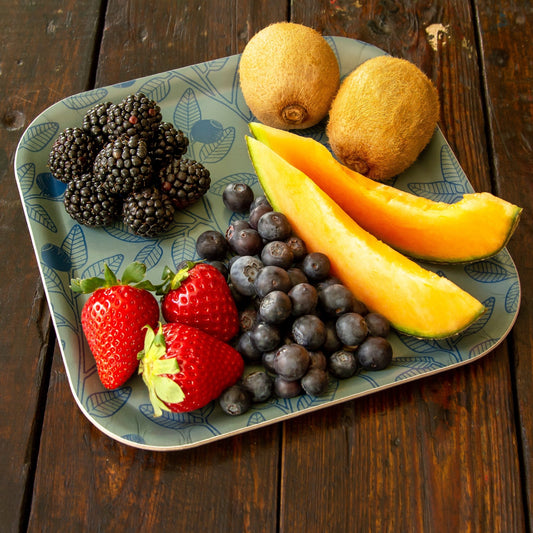 Blaubeeren, kleines Tablett 20x20cm