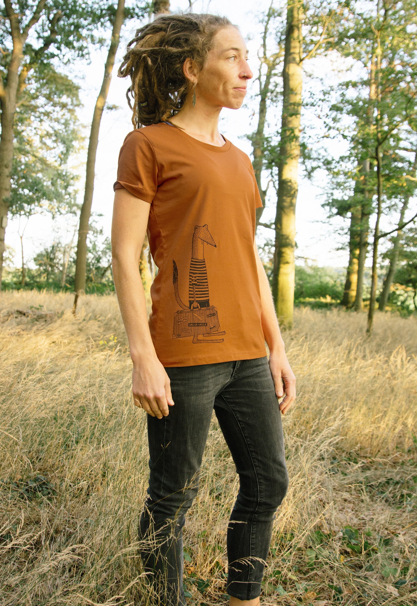 Reisewiesel T-Shirt in roasted orange S-L