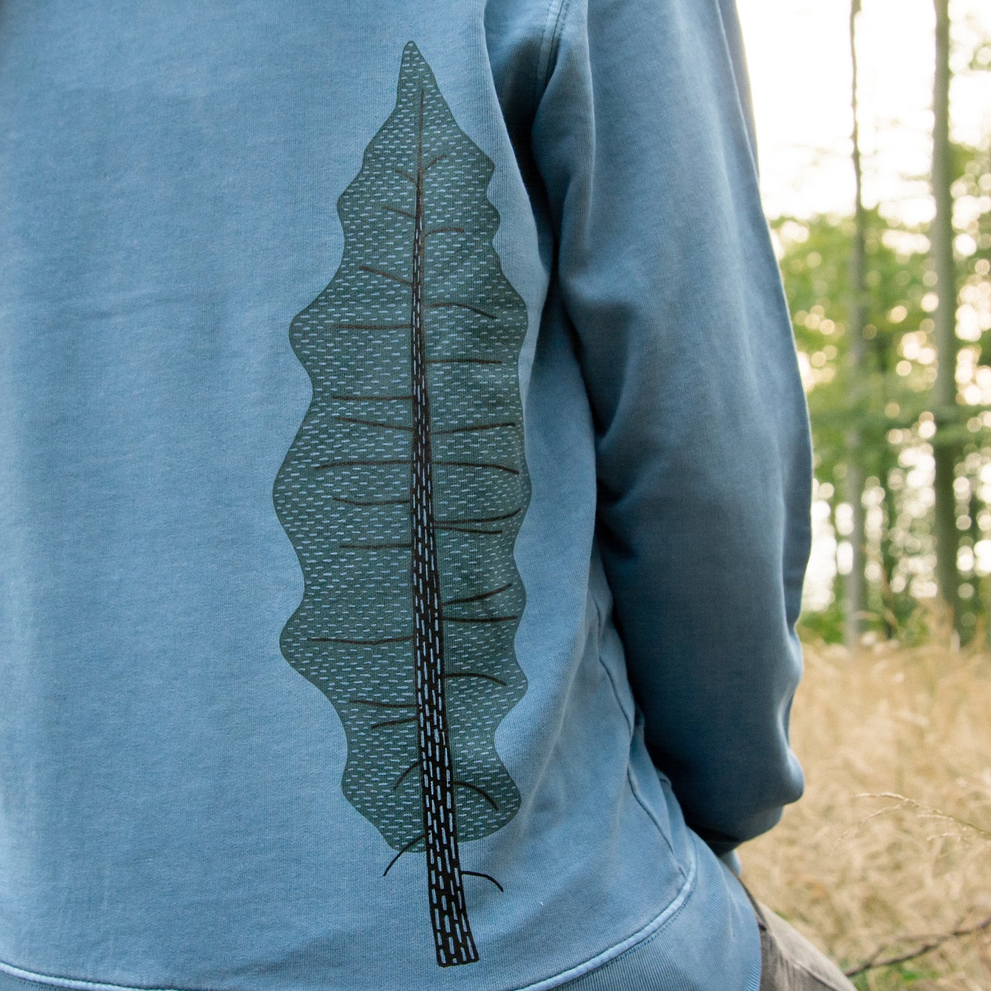 Tanne Hoodie unisex in blau S