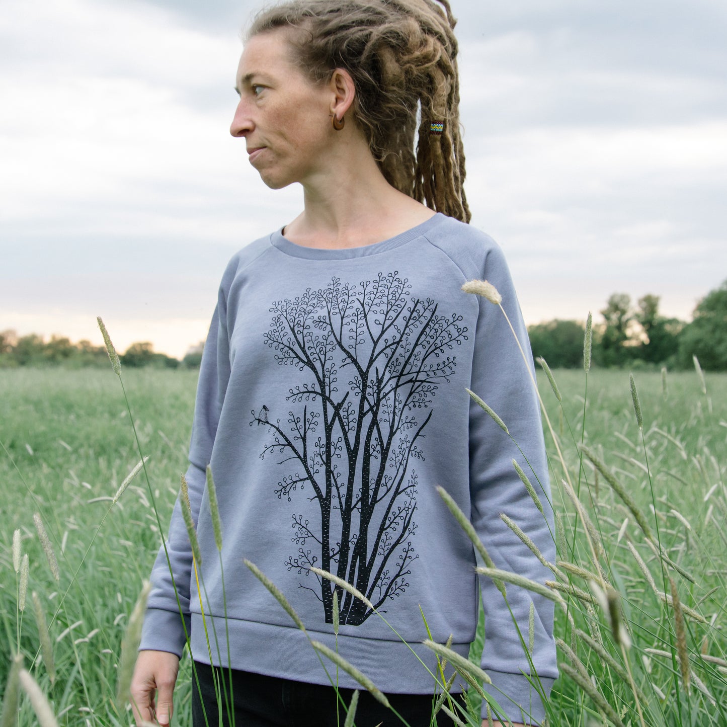 Erle mit Elster Pulli in lava grey XS-XL