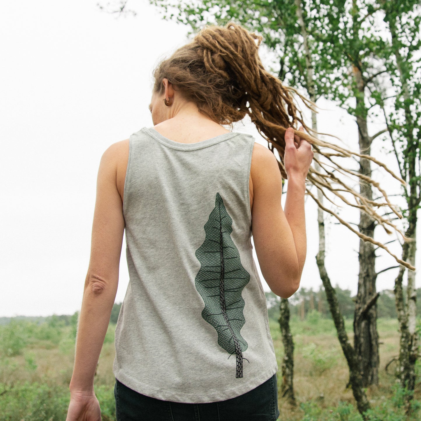 Tanne Tank-Top in heather grey XS-XXL