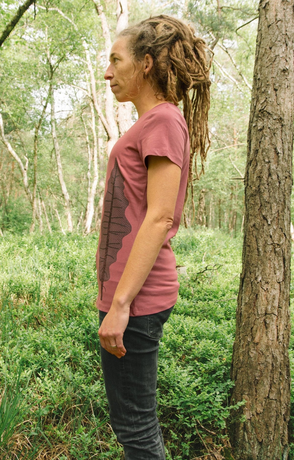 Tanne T-Shirt in hibiscus rose S-XXL