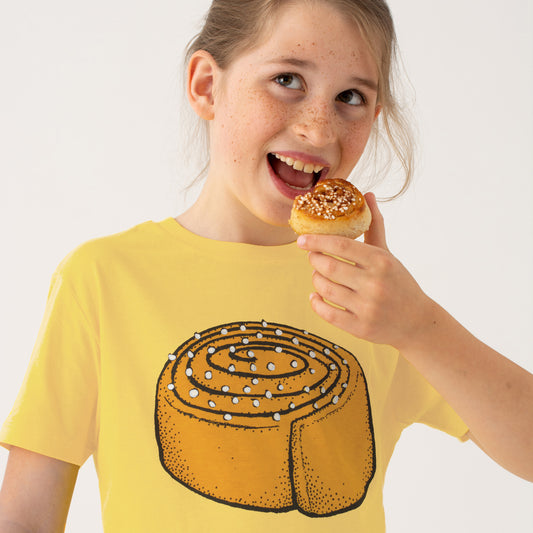 Zimtschnecke T-Shirt in viva yellow