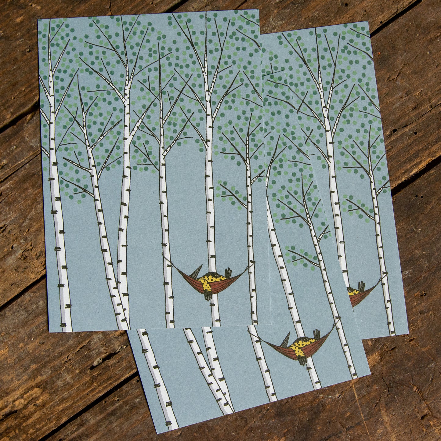Birken Postkarte