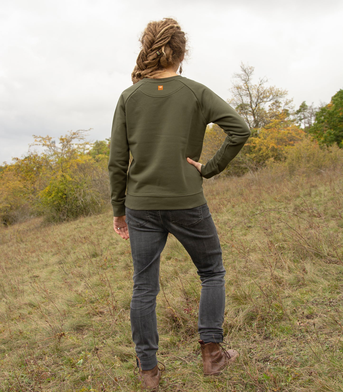 Blaubeer Pulli in Khaki M-XL