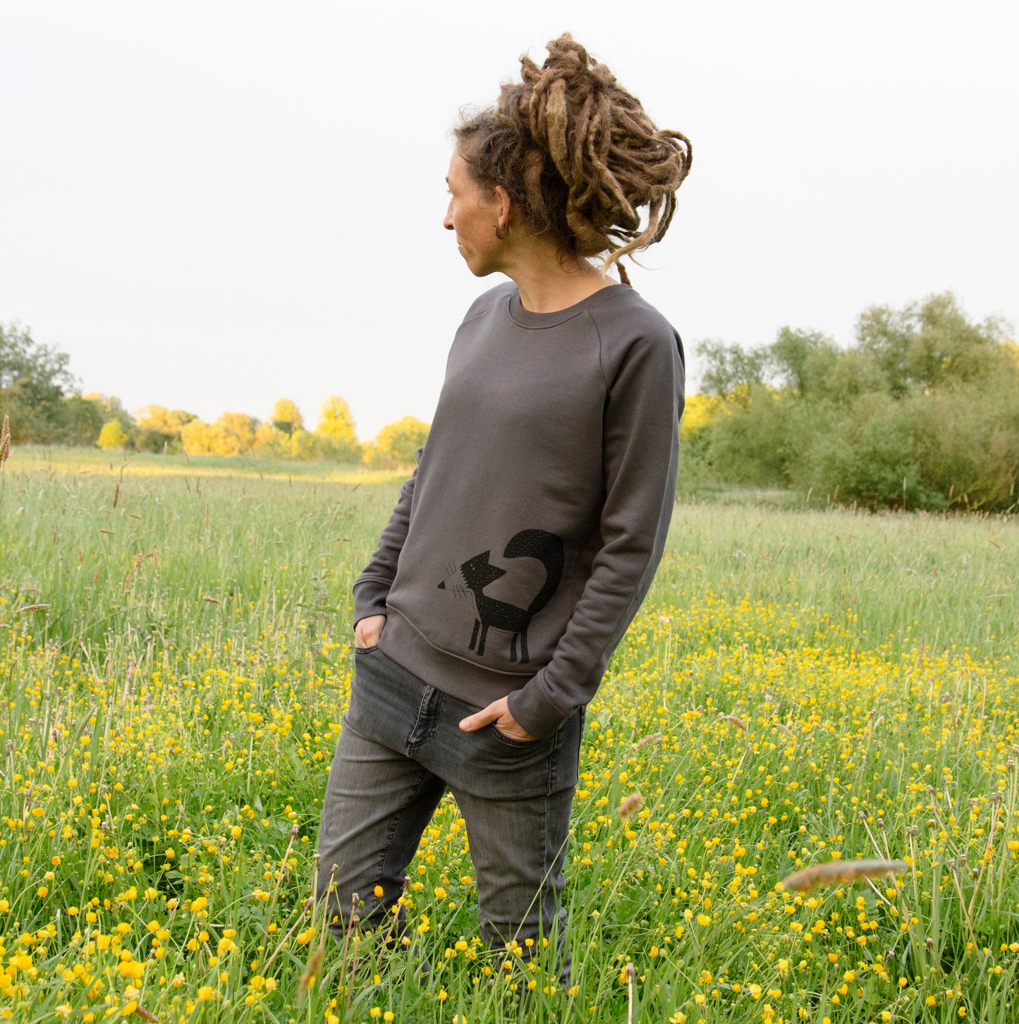 Franzi Fuchs Pulli in anthracite