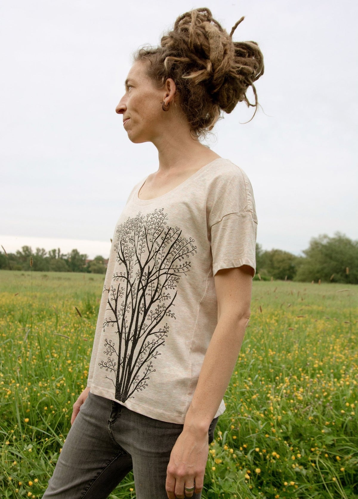 Erle mit Elster T-Shirt in heather rainbow XS