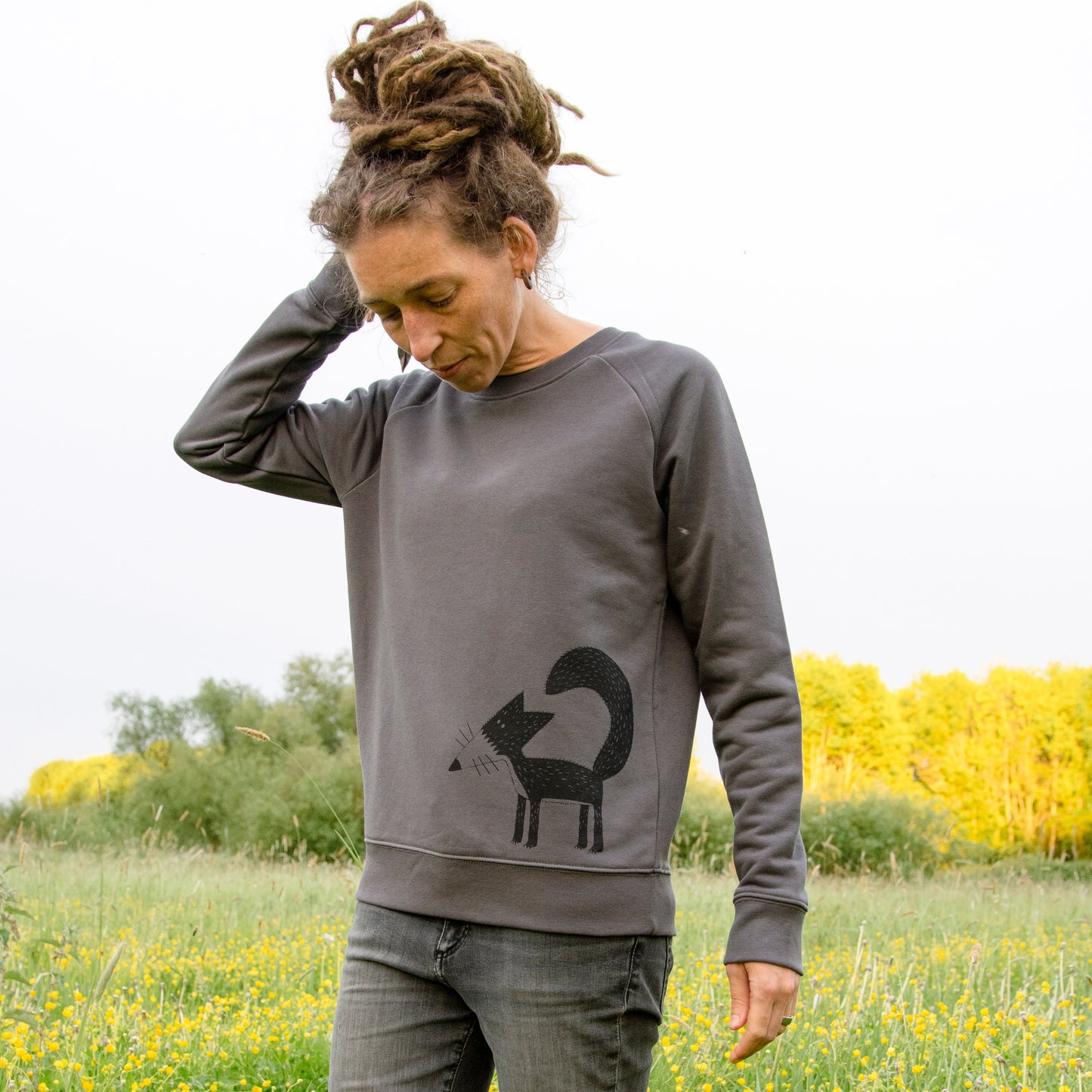 Franzi Fuchs Pulli in anthracite