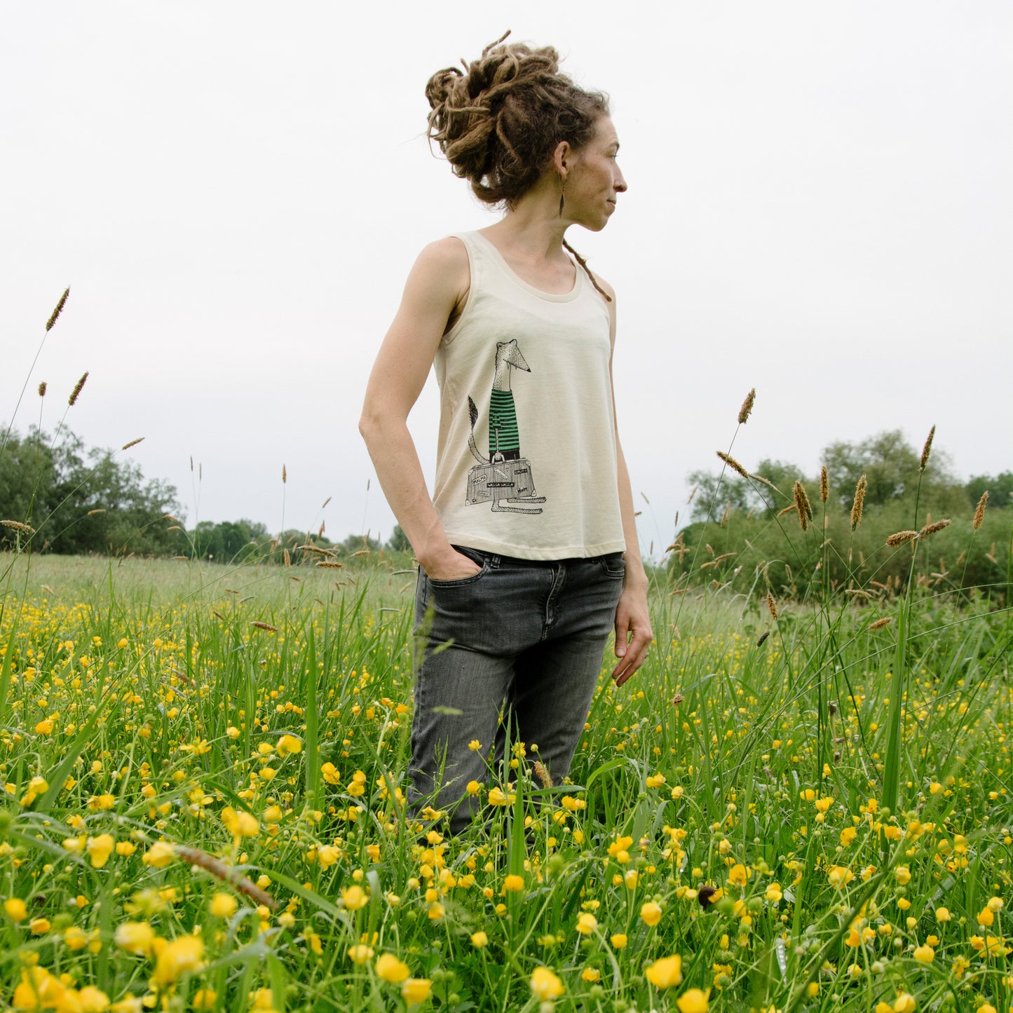 Reisewiesel Tank-Top in natural raw XS-XXL