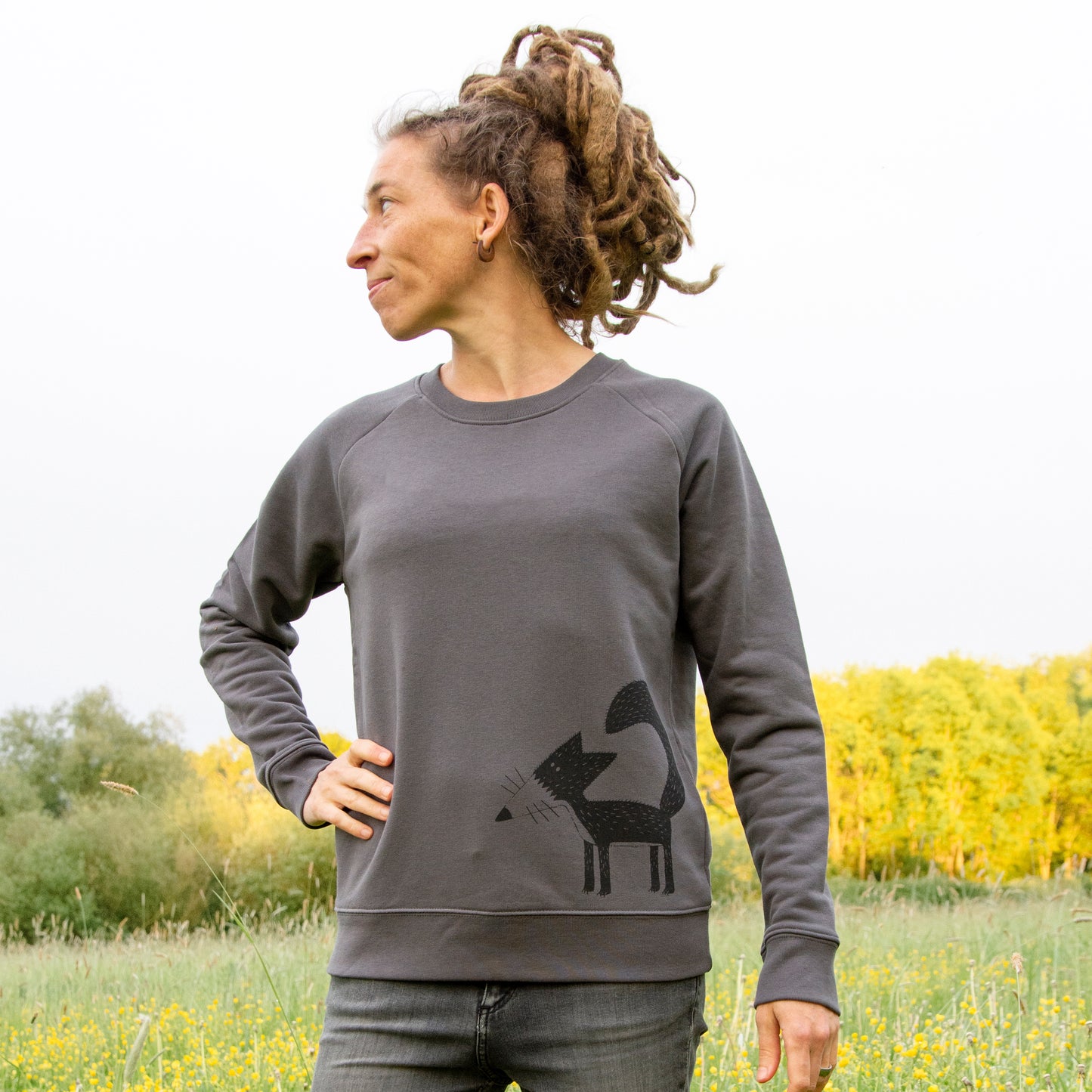 Franzi Fuchs Pulli in anthracite