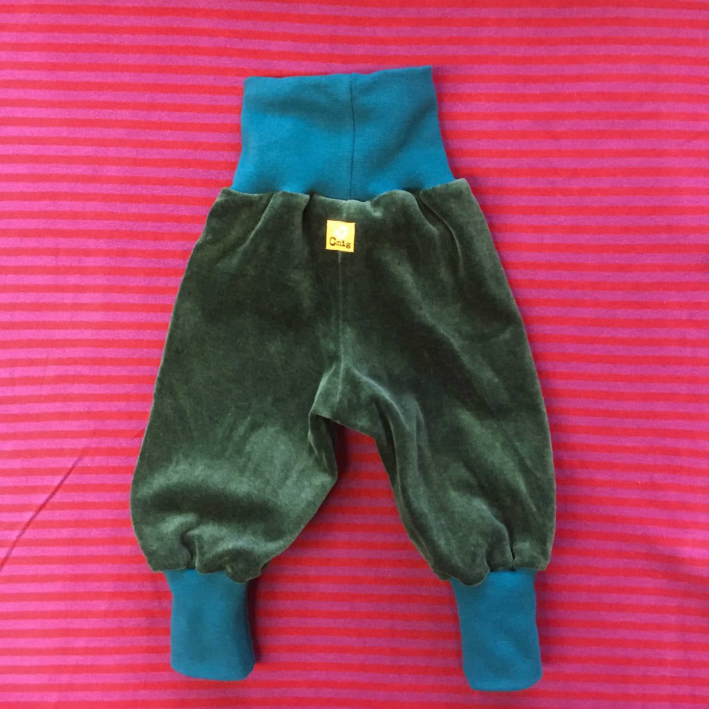 Baby Nickihose in bottle green / petrol 68/74