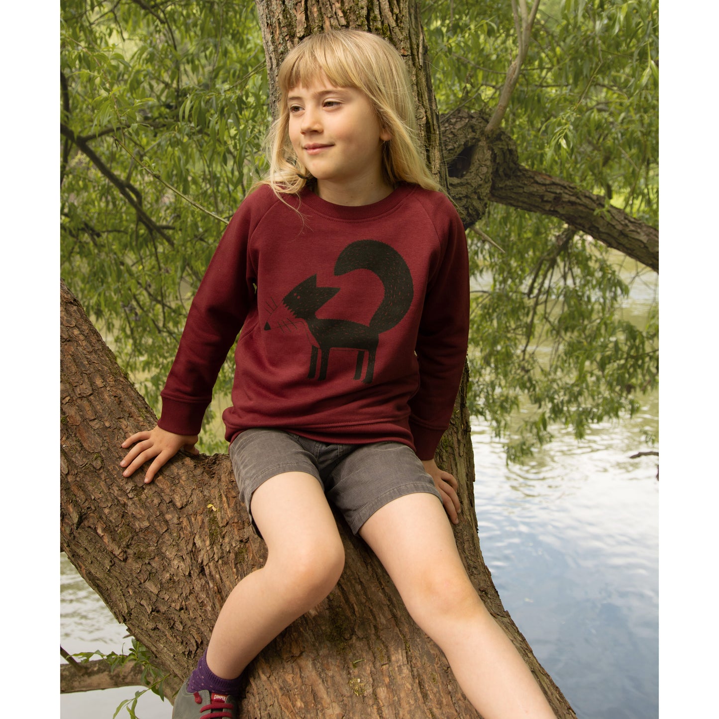 Mädchen Pullover rot