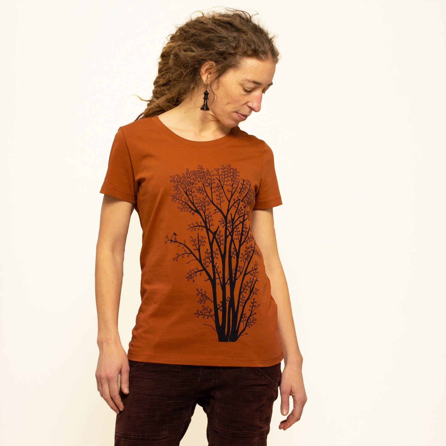 Erle mit Elster T-Shirt in roasted orange S-L