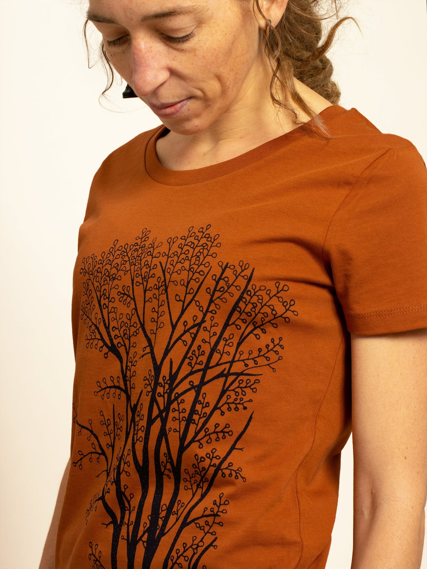 Erle mit Elster T-Shirt in roasted orange S, M