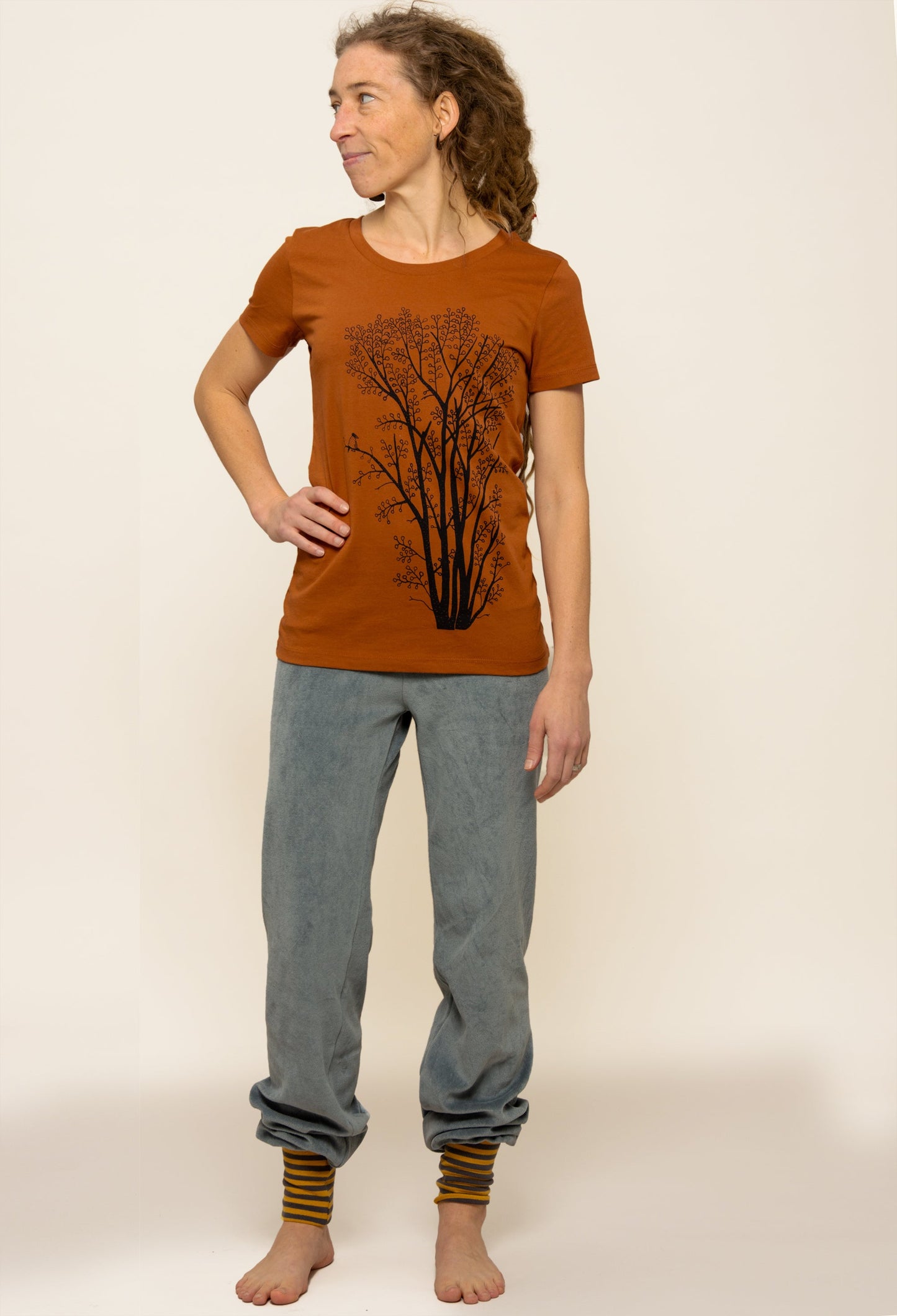 Erle mit Elster T-Shirt in roasted orange S-L