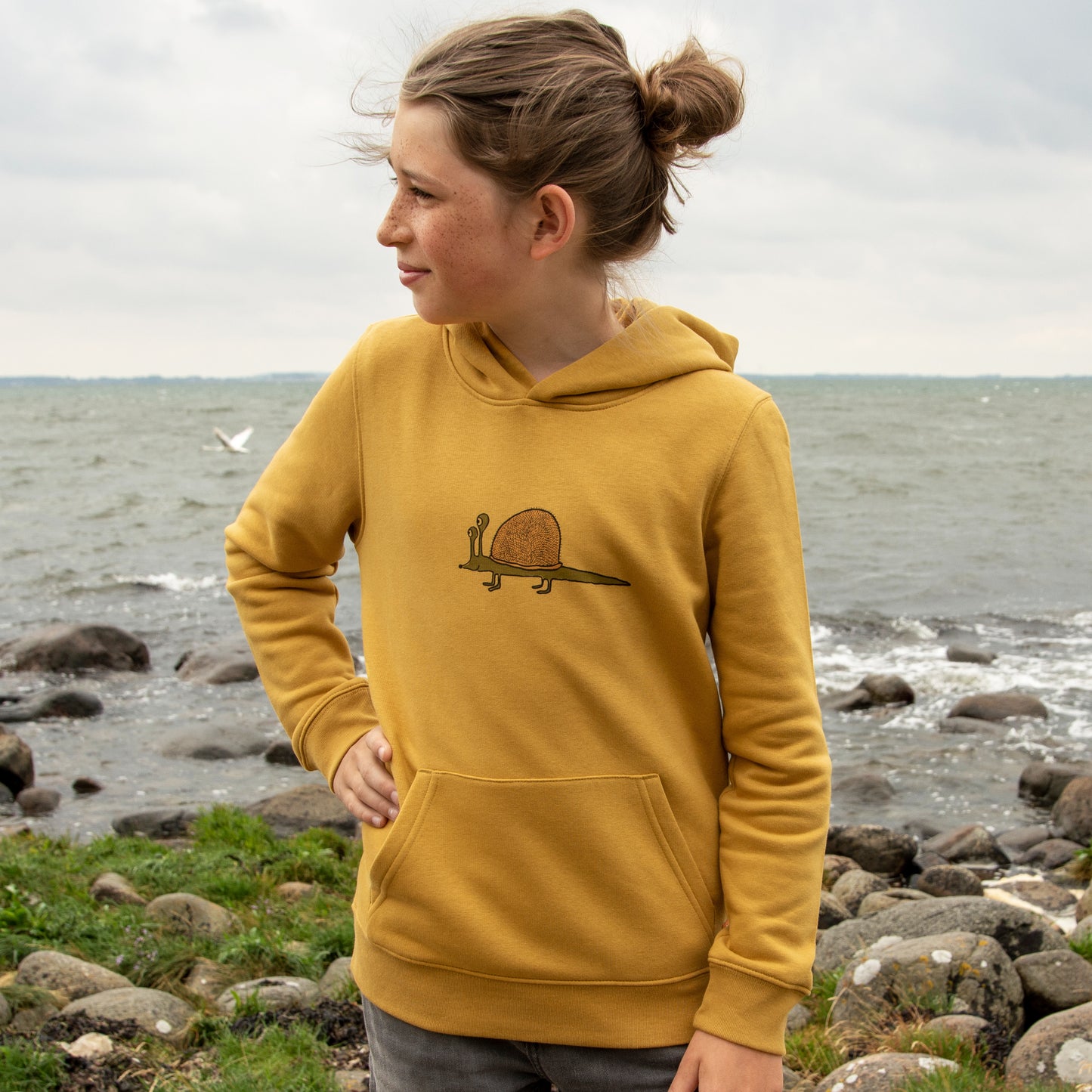 hoodie gelb Kinder