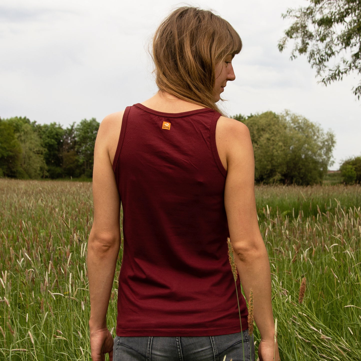 Erle mit Elster Tank-Top in burgundy M-XL