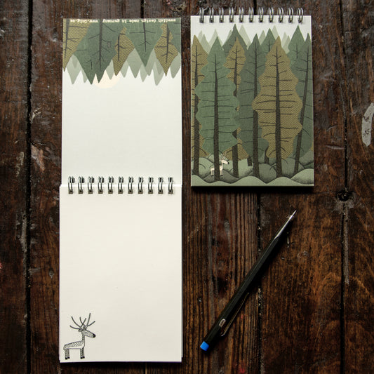 Notizblock Tannenwald A6