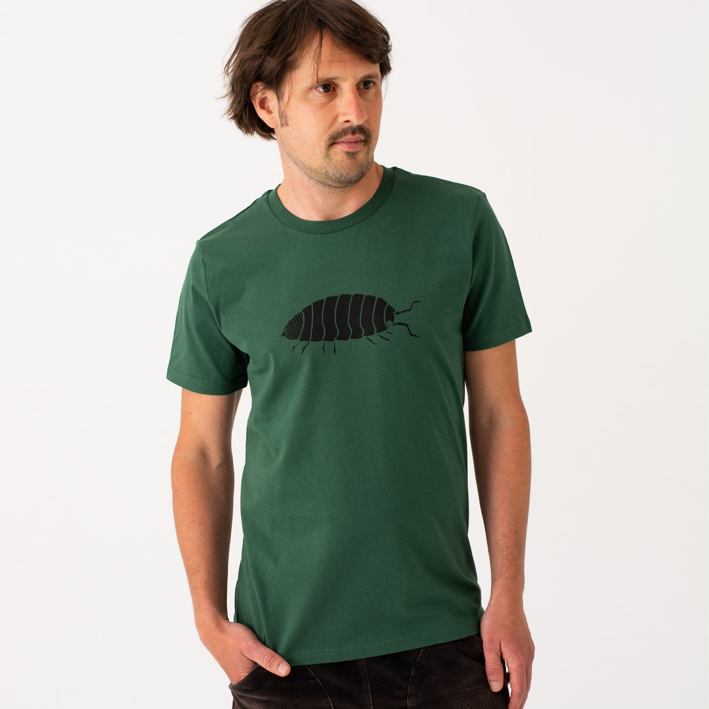 Greta Assel T-Shirt in bottle green XS-XXL